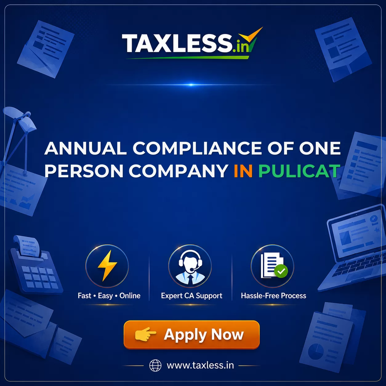 Annual Compliance Of One Person Company in Pulicat