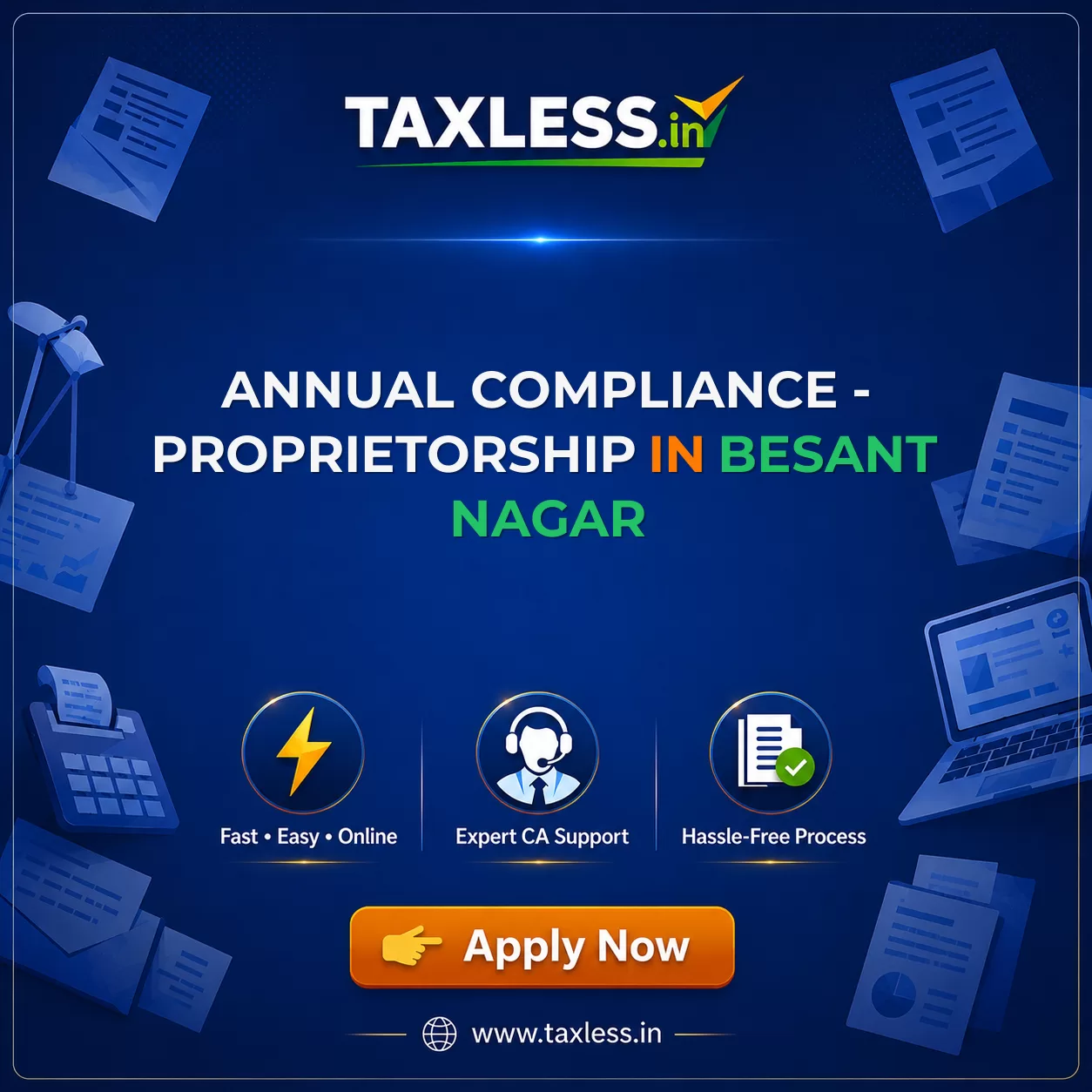Annual Compliance - Proprietorship in Besant Nagar