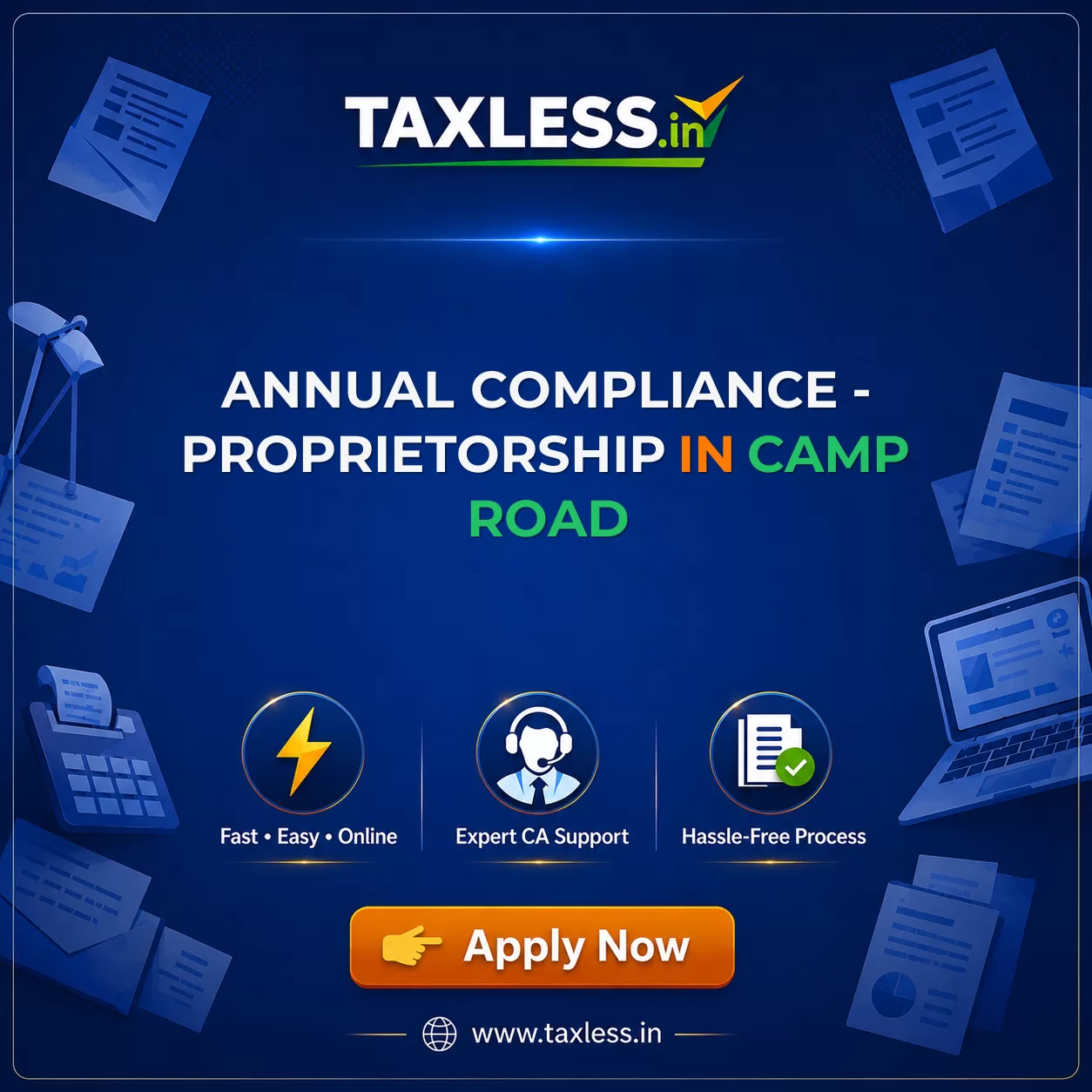 Annual Compliance - Proprietorship in Camp Road