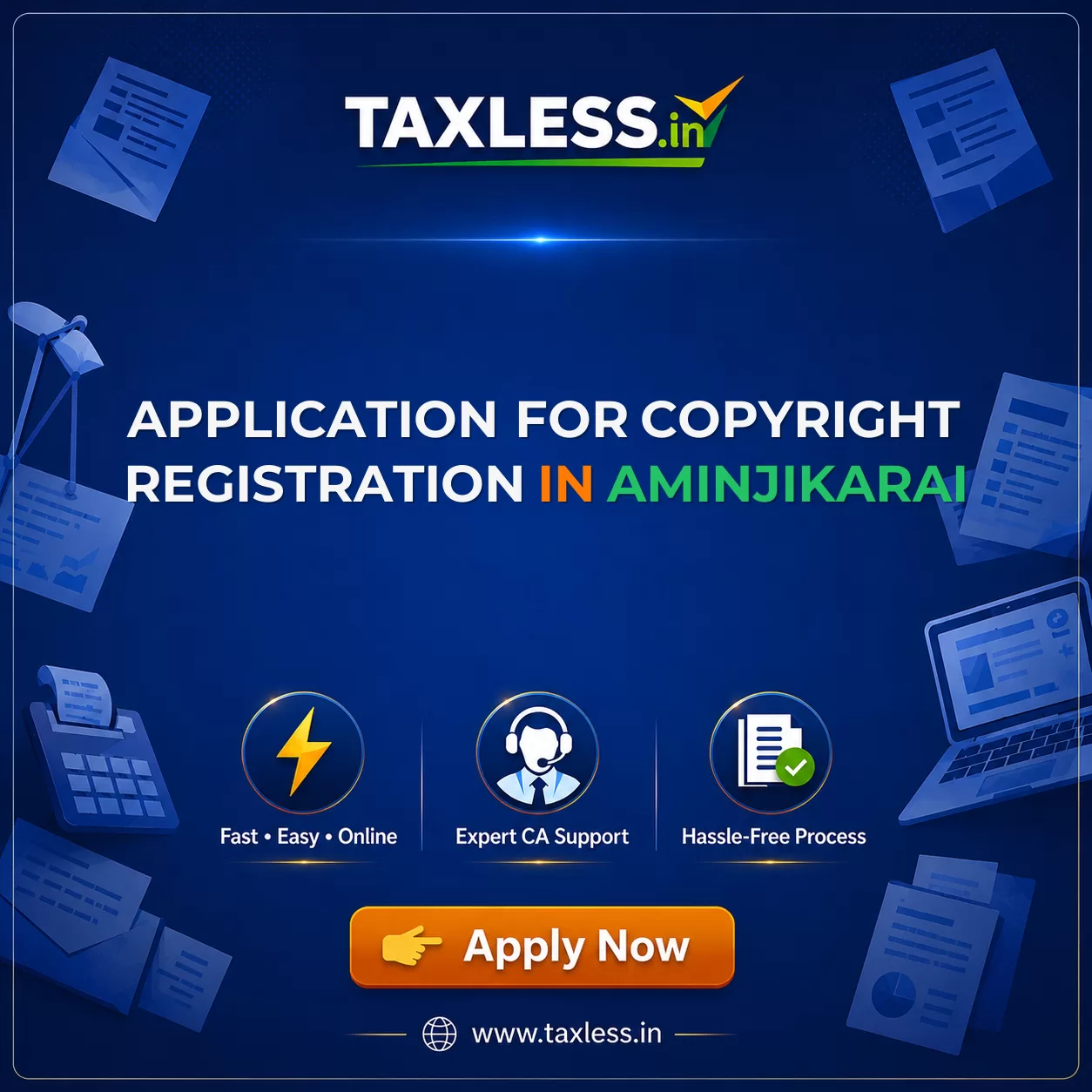 Application For Copyright Registration in Aminjikarai