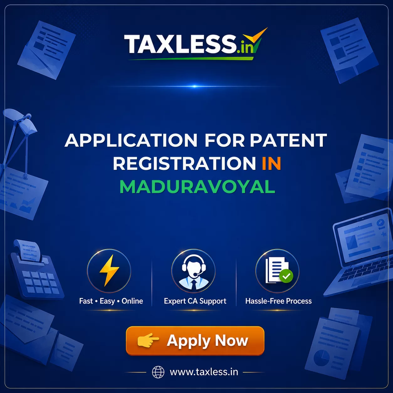 Application For Patent Registration in Maduravoyal