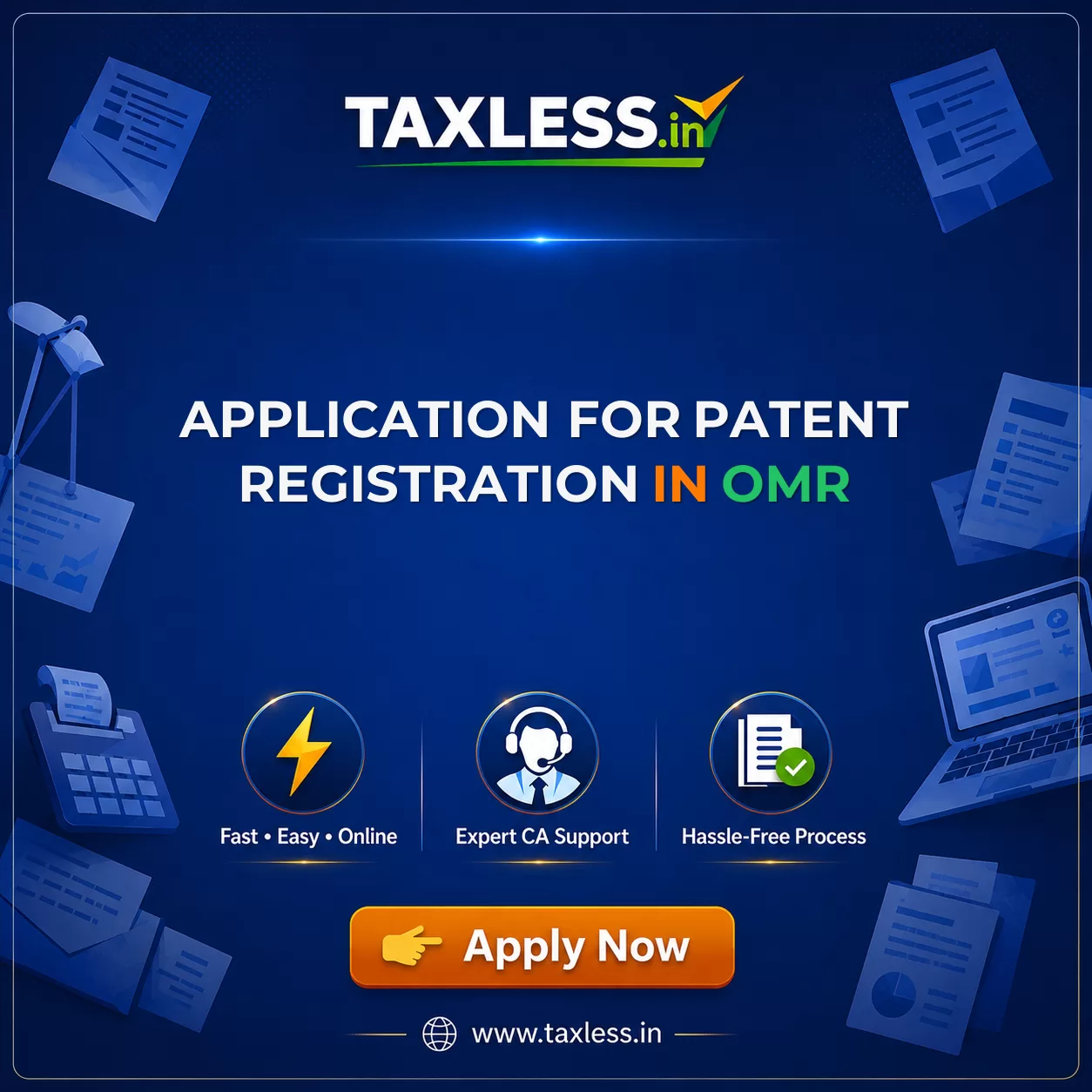 Application For Patent Registration in Omr