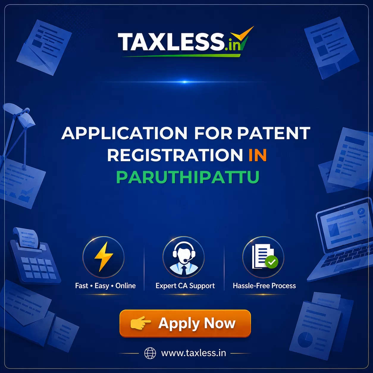 Application For Patent Registration in Paruthipattu