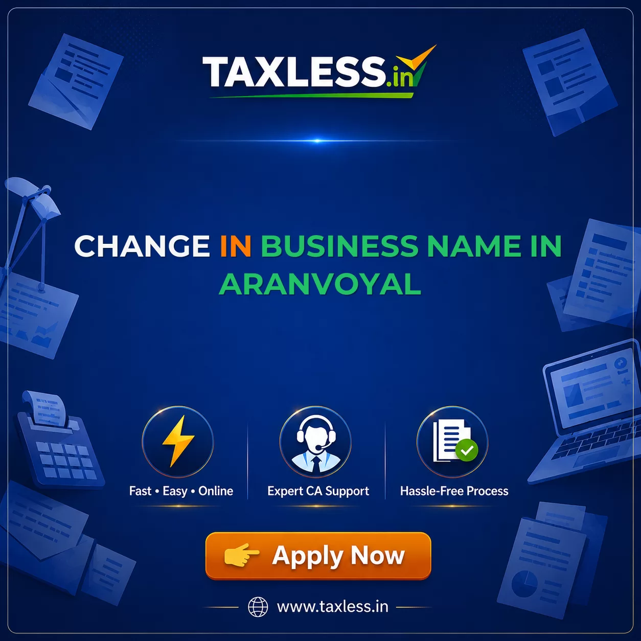 Change In Business Name in Aranvoyal