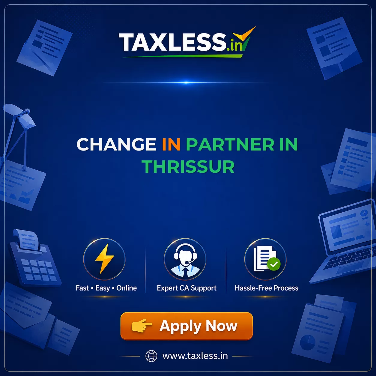 Change In Partner in Thrissur