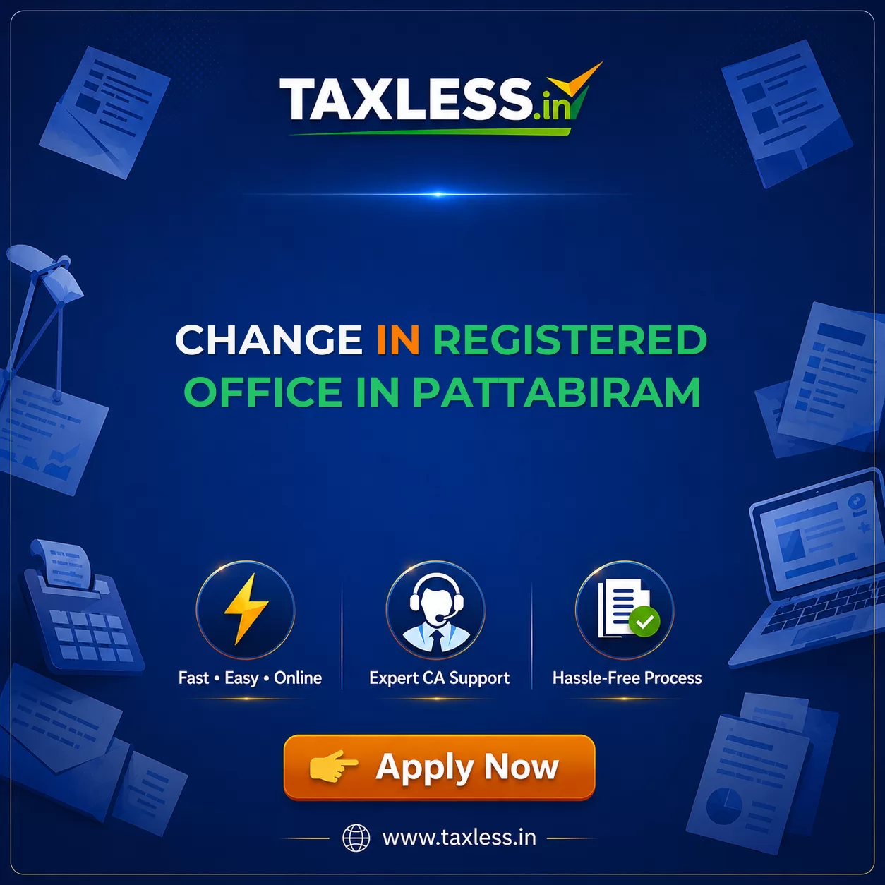 Change In Registered Office in Pattabiram