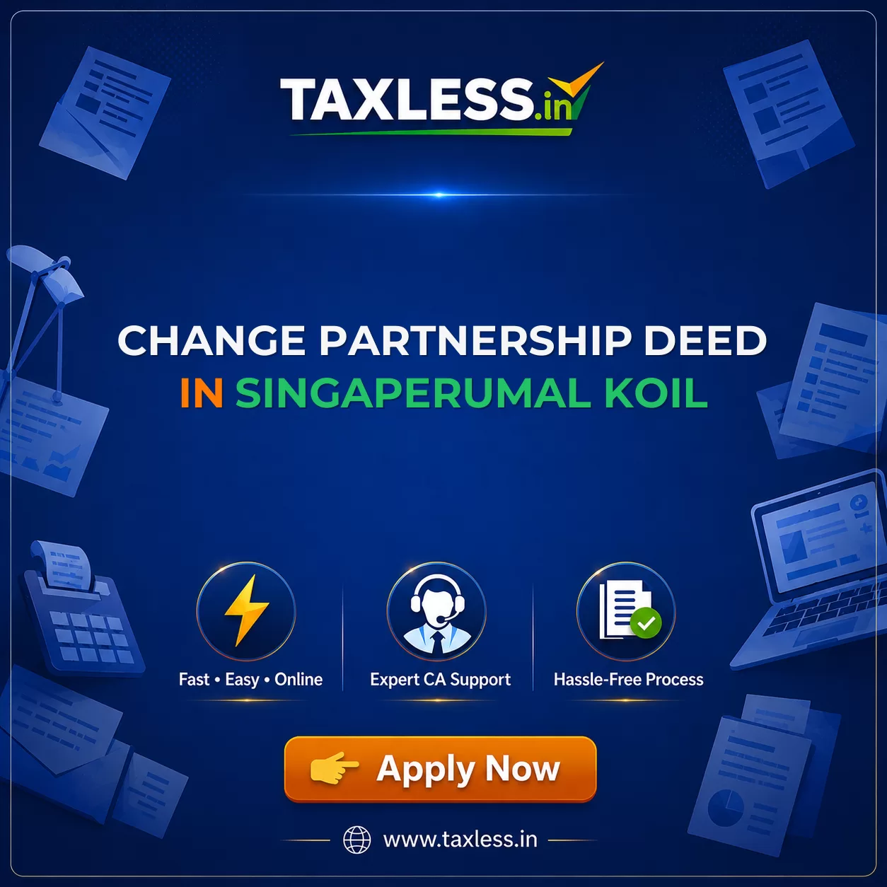 Change Partnership Deed in Singaperumal Koil