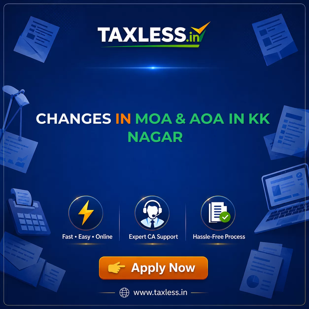 Changes In MoA & AoA in Kk Nagar