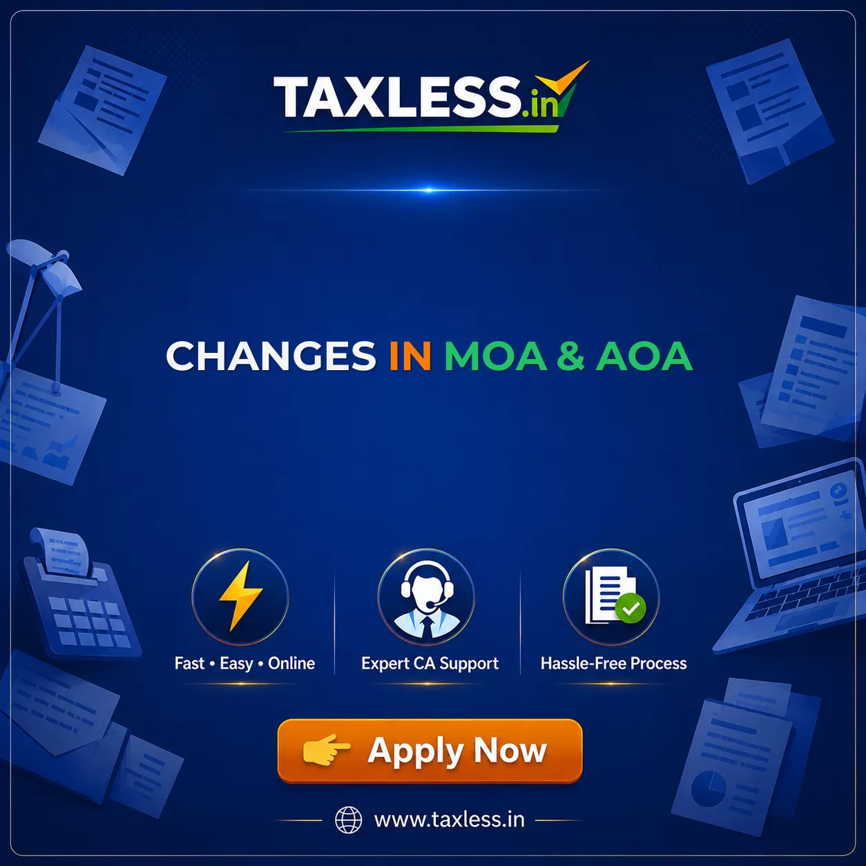 Changes In MoA & AoA