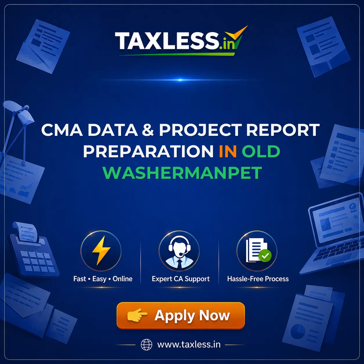 CMA Data & Project Report Preparation in Old Washermanpet