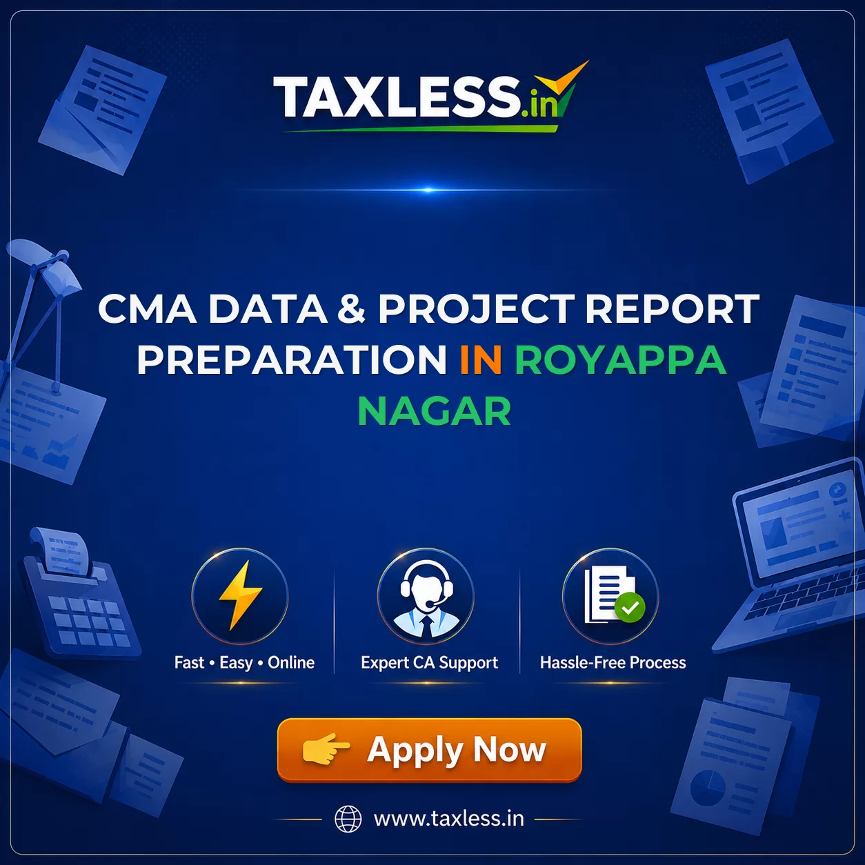 CMA Data & Project Report Preparation in Royappa Nagar