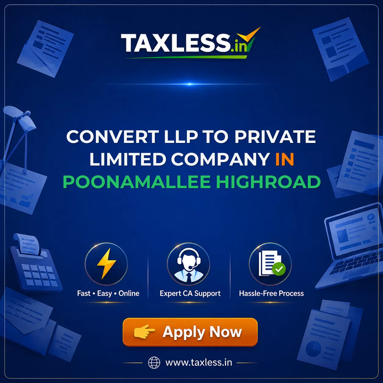 Convert LLP To Private Limited Company in Poonamallee Highroad