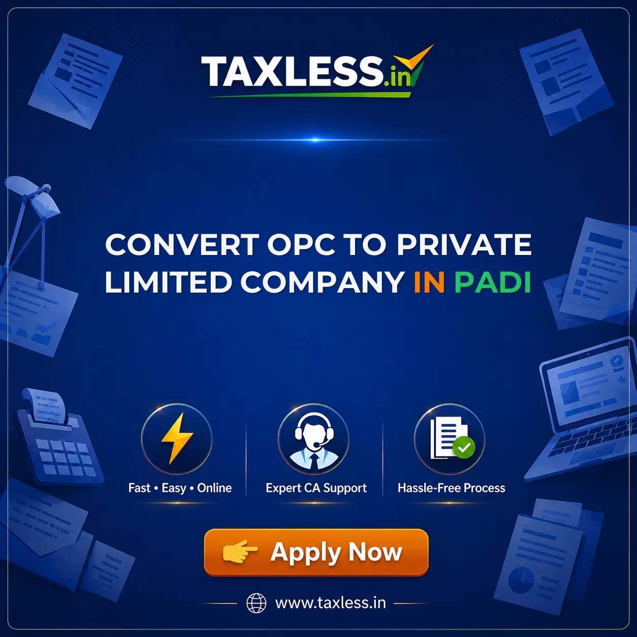 Convert OPC To Private Limited Company in Padi