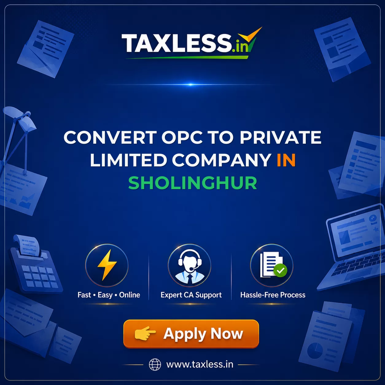 Convert OPC To Private Limited Company in Sholinghur