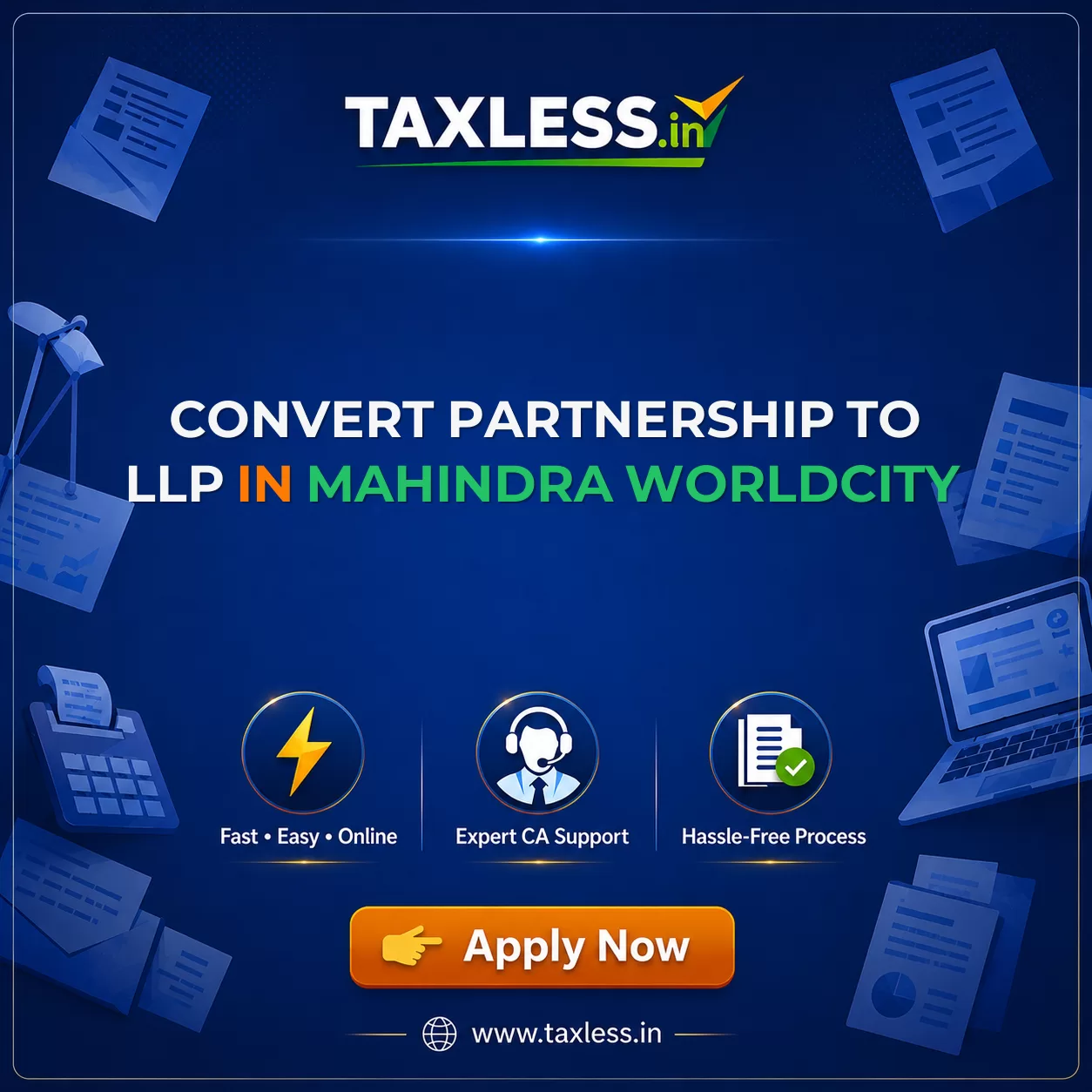 Convert Partnership To LLP in Mahindra Worldcity
