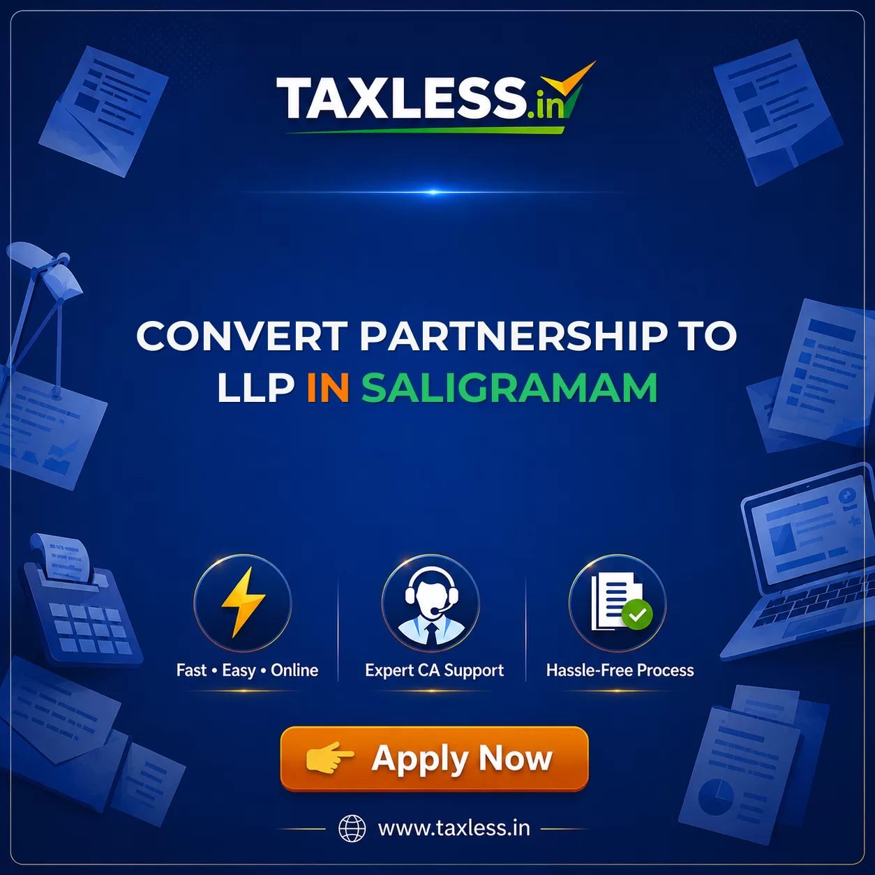 Convert Partnership To LLP in Saligramam