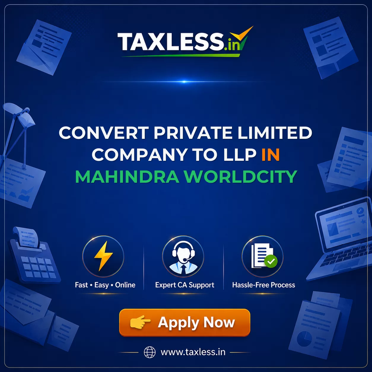 Convert Private Limited Company To LLP in Mahindra Worldcity