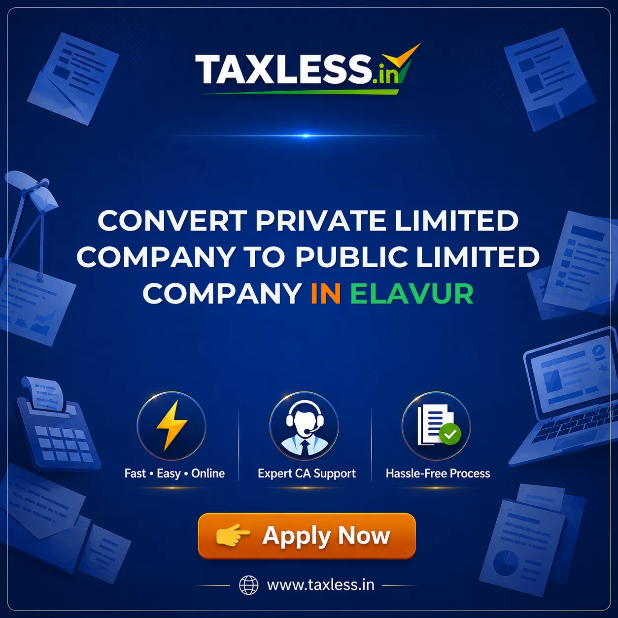 Convert Private Limited Company To Public Limited Company in Elavur