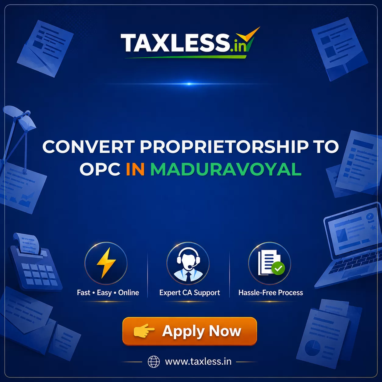 Convert Proprietorship To OPC in Maduravoyal
