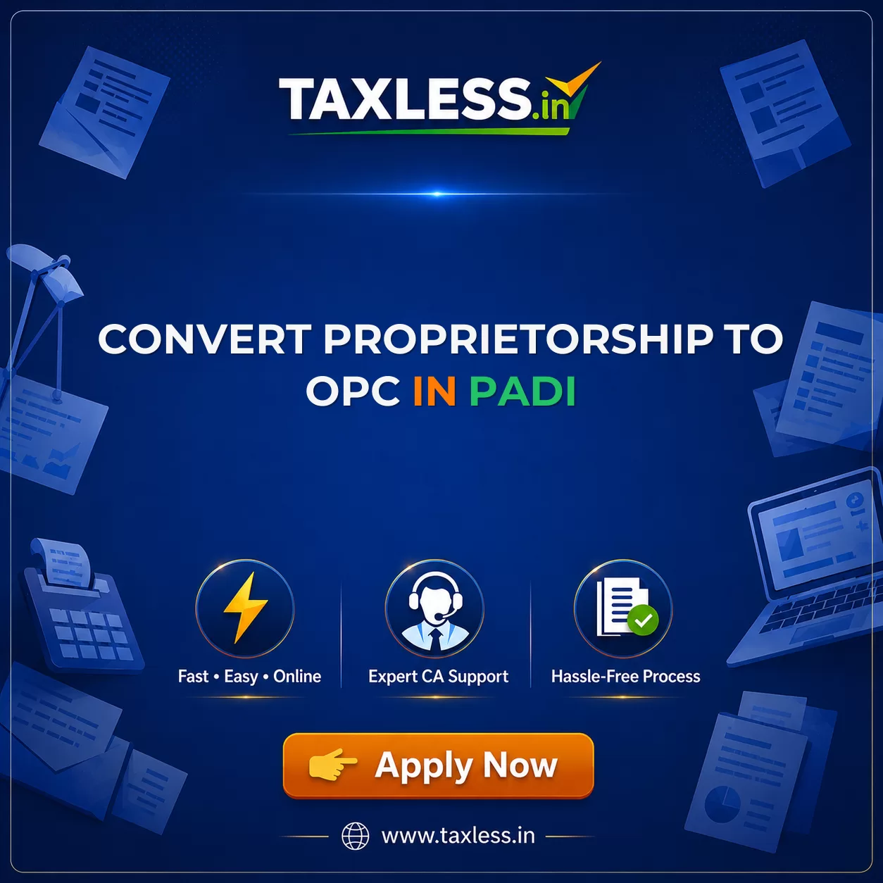 Convert Proprietorship To OPC in Padi
