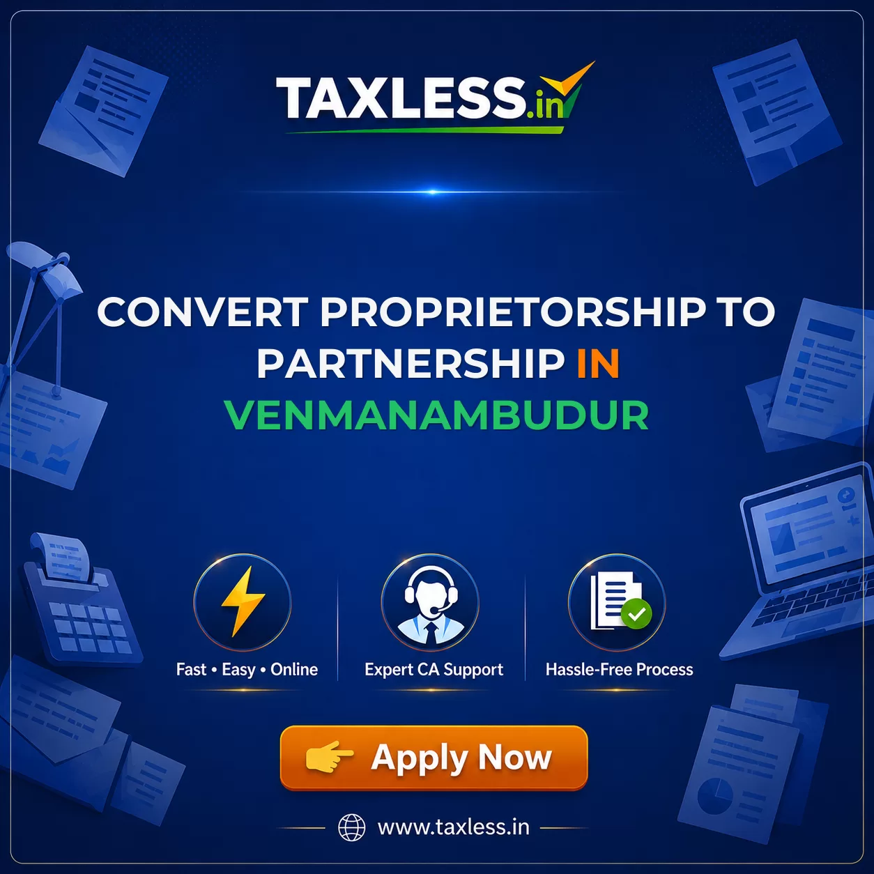 Convert Proprietorship To Partnership in Venmanambudur