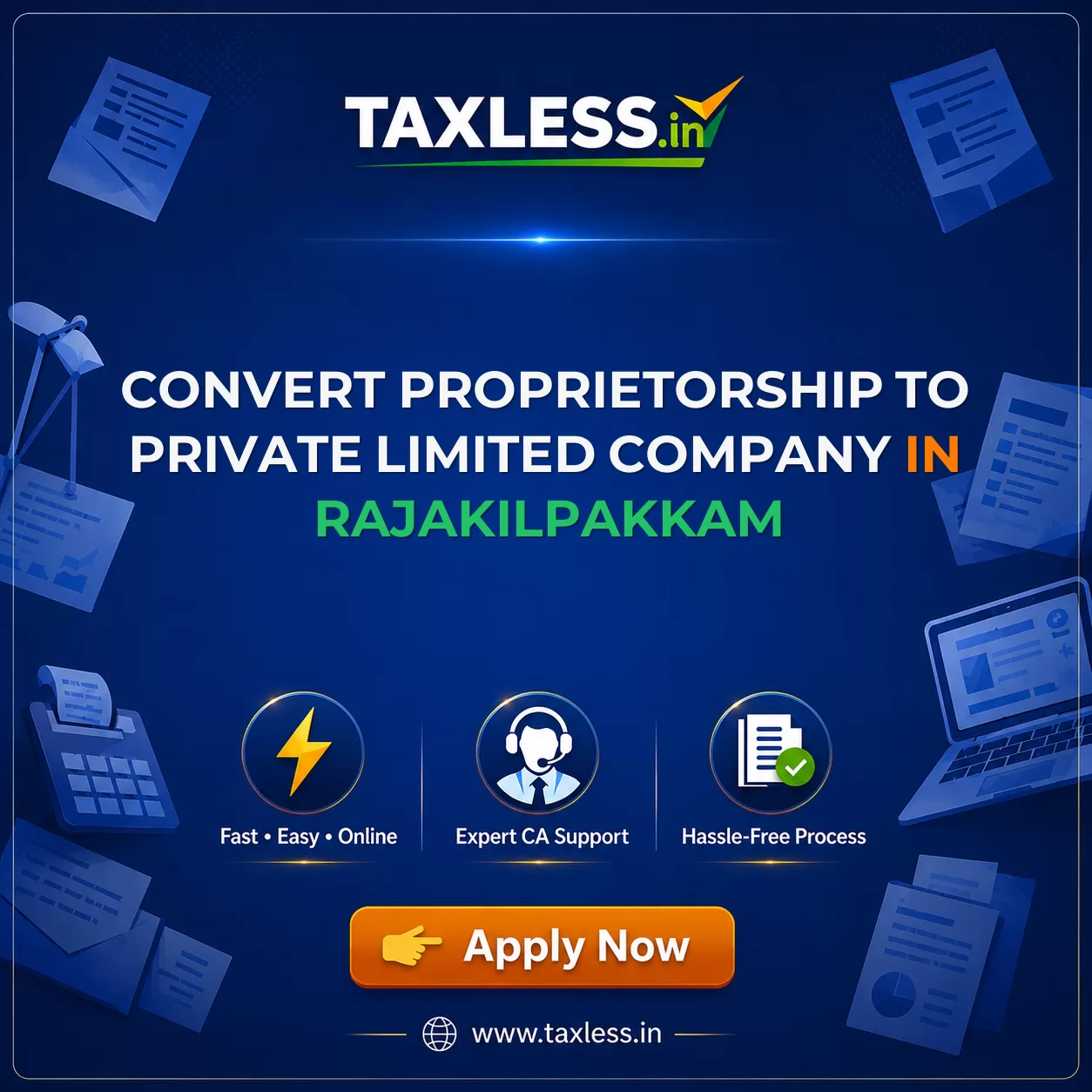 Convert Proprietorship To Private Limited Company in Rajakilpakkam