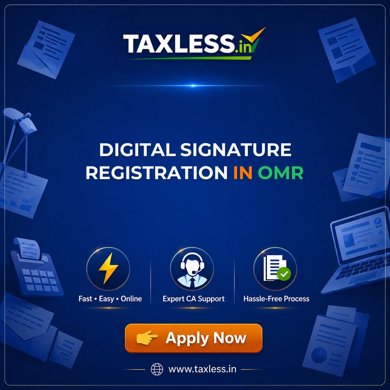 Digital Signature Registration in Omr