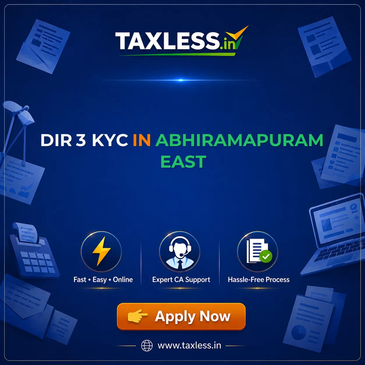 DIR 3 KYC in Abhiramapuram East