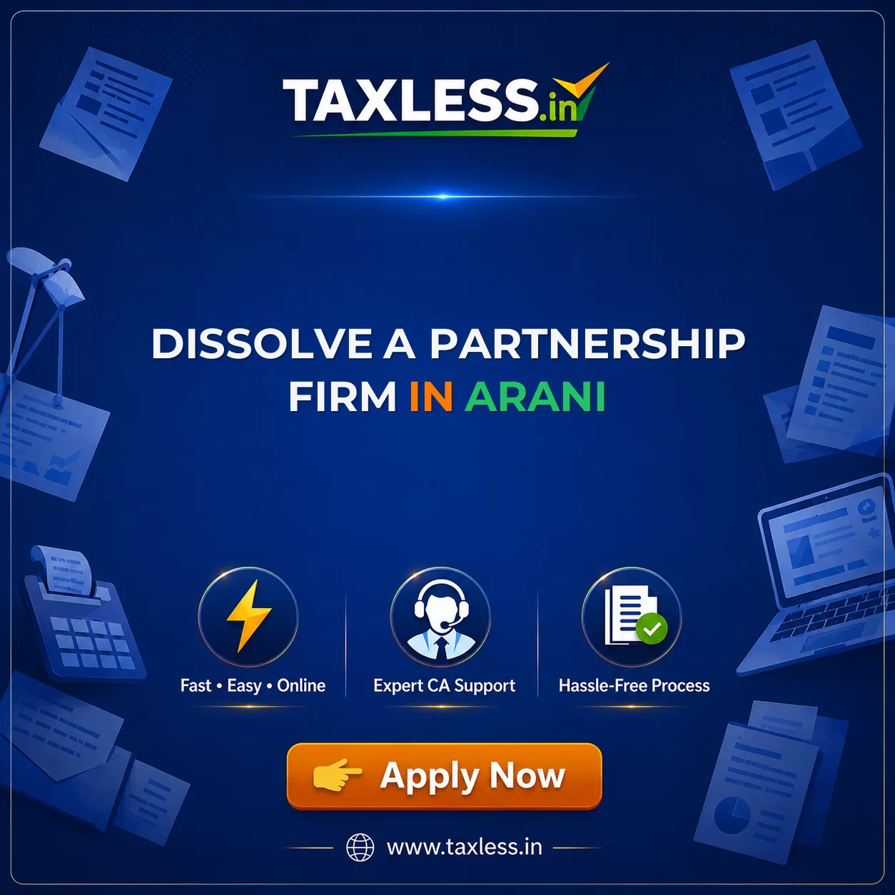 Dissolve A Partnership Firm in Arani
