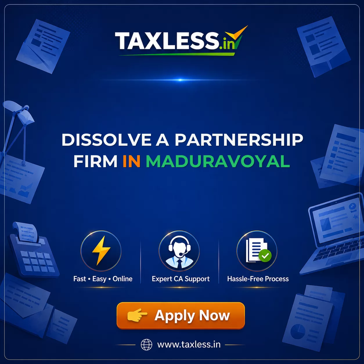 Dissolve A Partnership Firm in Maduravoyal