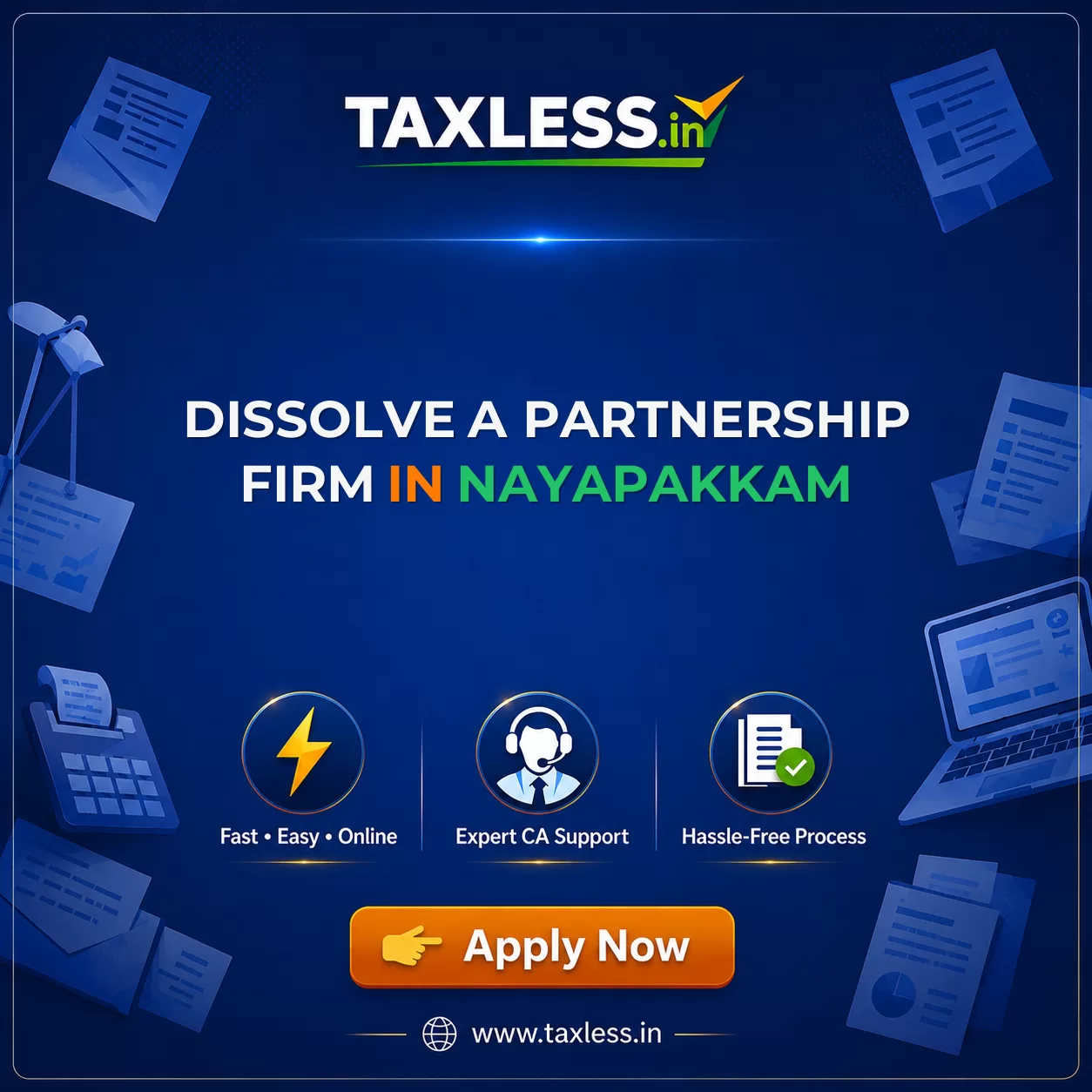 Dissolve A Partnership Firm in Nayapakkam
