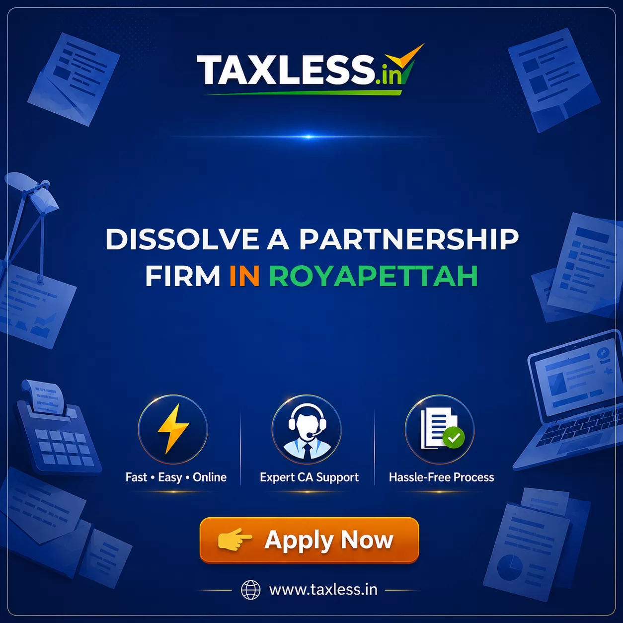 Dissolve A Partnership Firm in Royapettah
