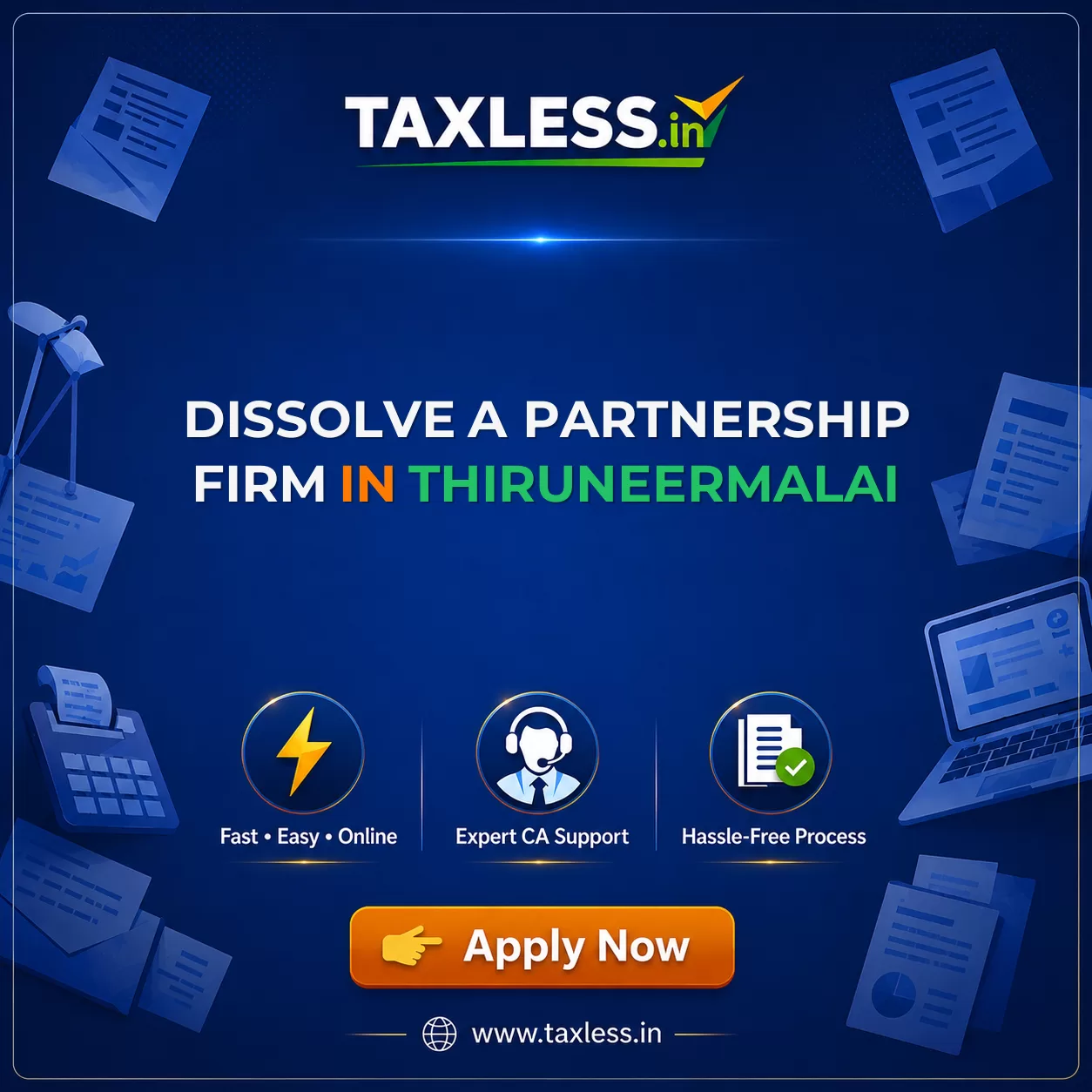 Dissolve A Partnership Firm in Thiruneermalai