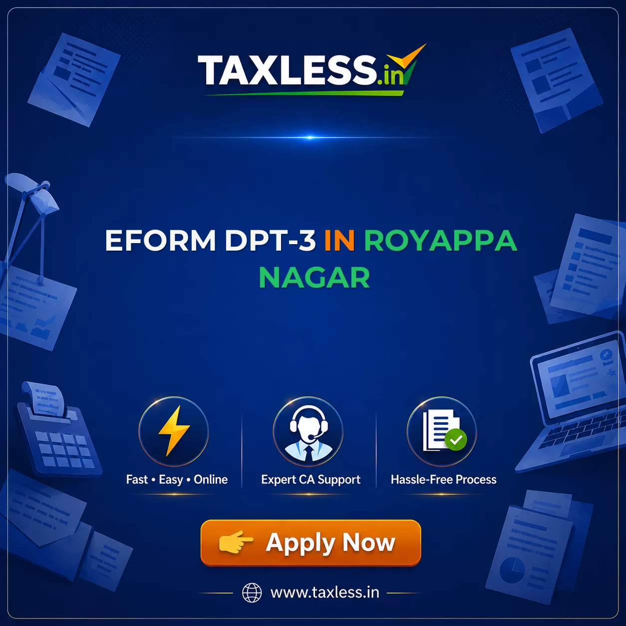 EForm DPT-3 in Royappa Nagar