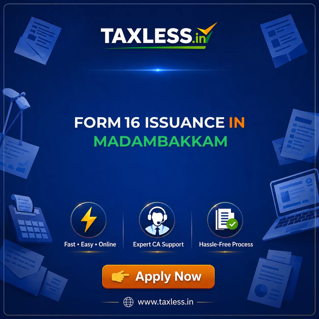 Form 16 Issuance in Madambakkam