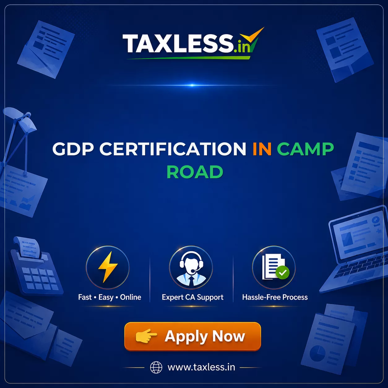 GDP Certification in Camp Road