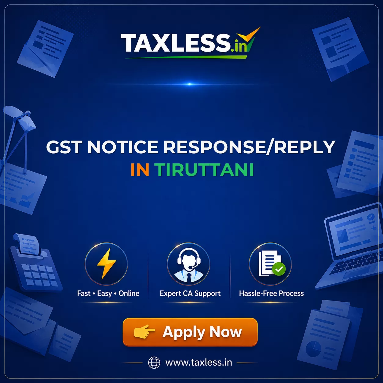 GST Notice Response/Reply in Tiruttani