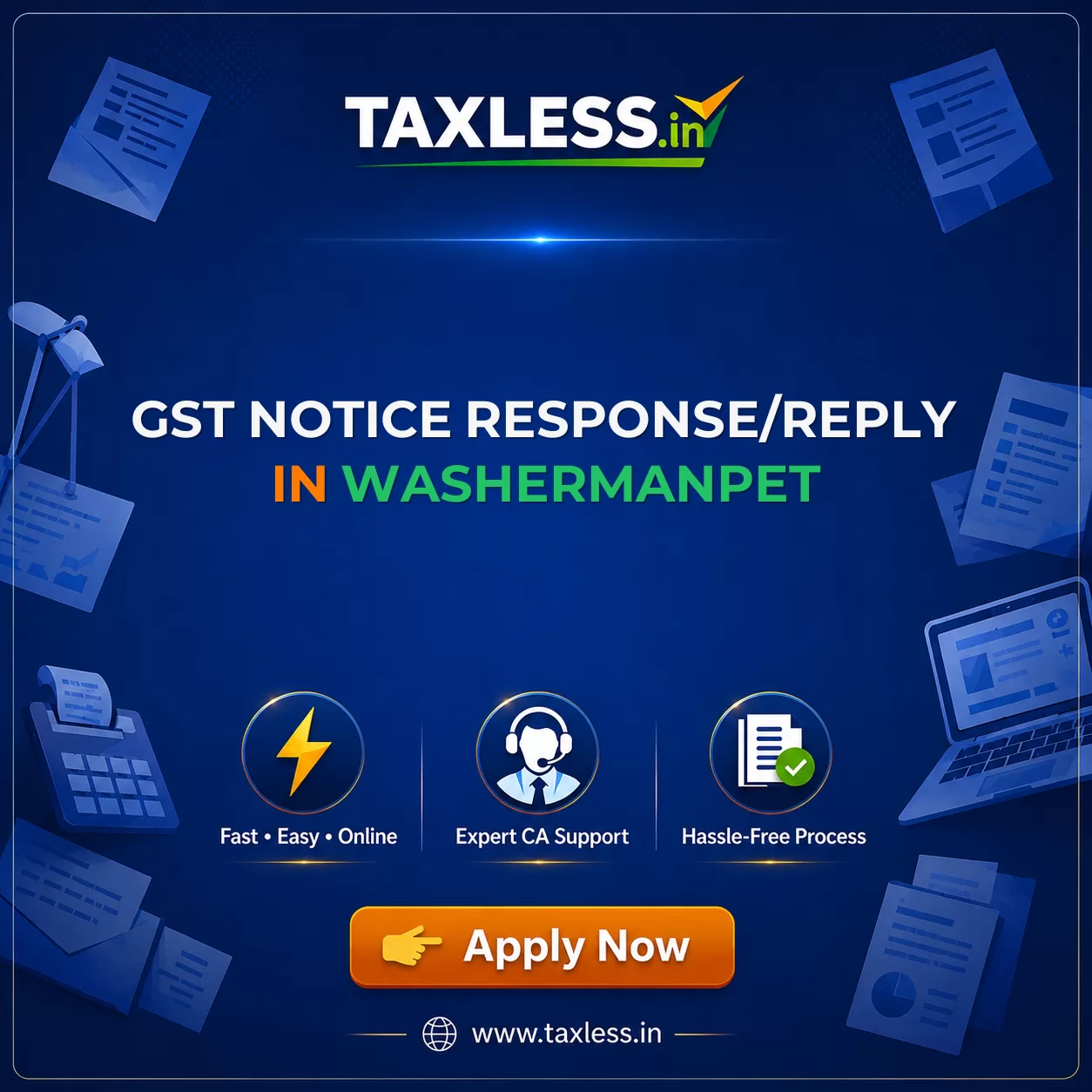 GST Notice Response/Reply in Washermanpet