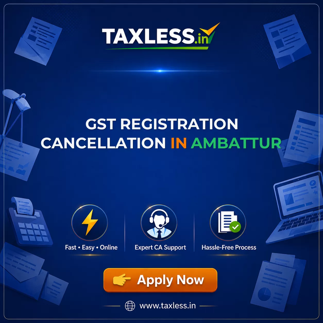 GST Registration Cancellation in Ambattur