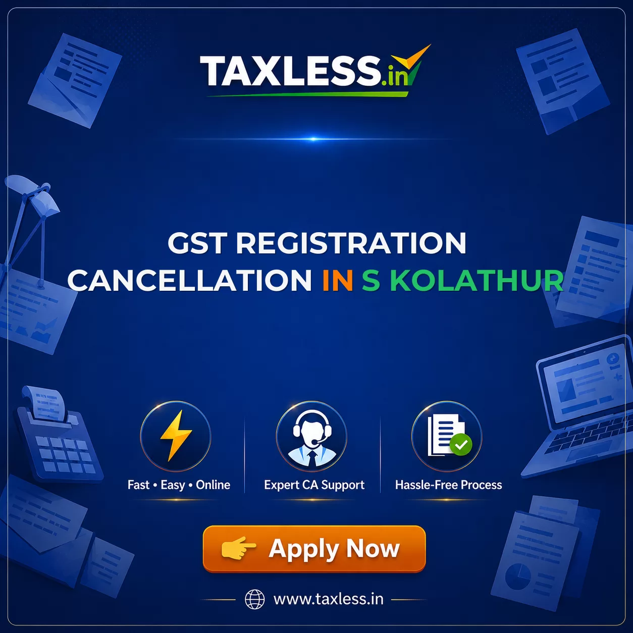 GST Registration Cancellation in S Kolathur
