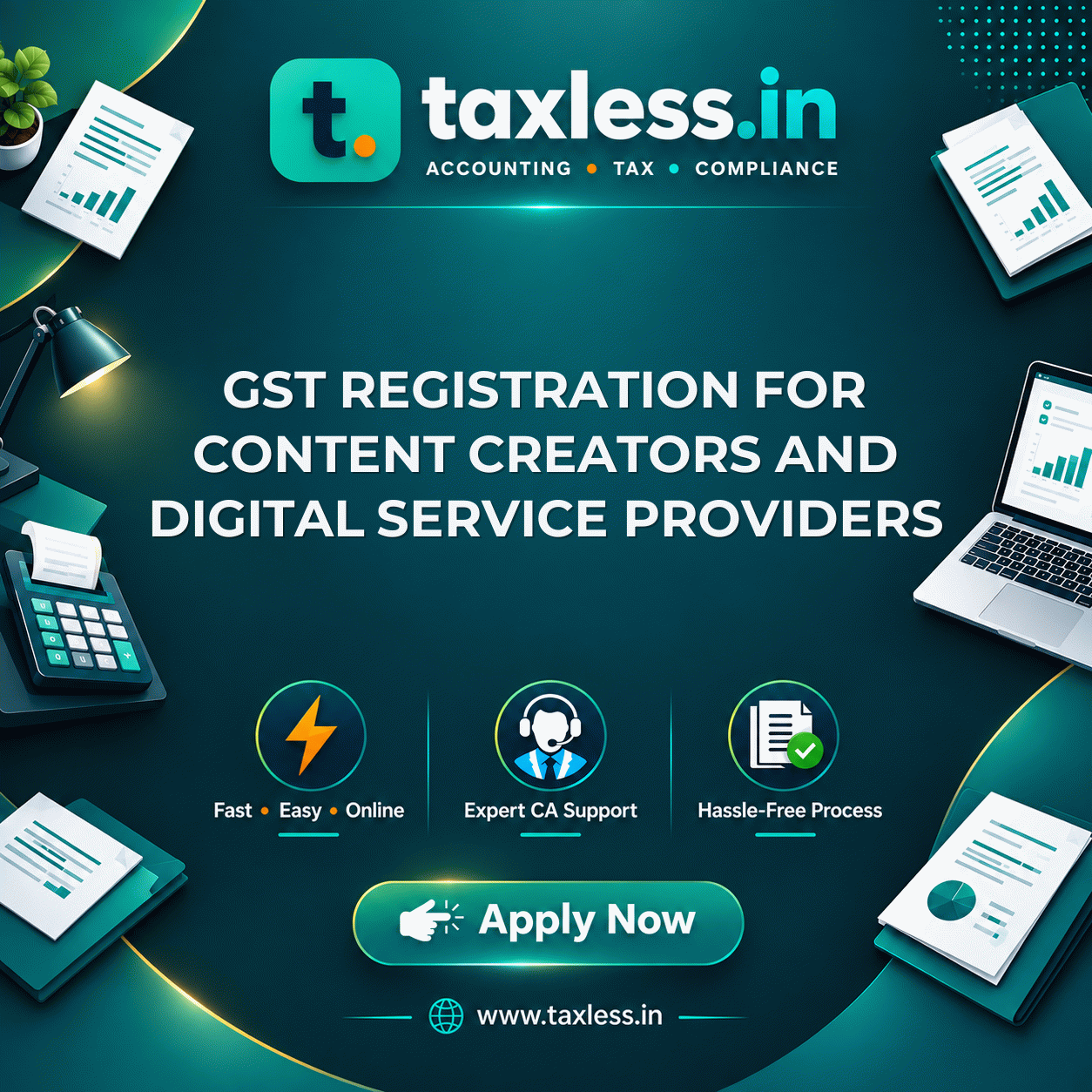 GST Registration for Content Creators and Digital Service Providers