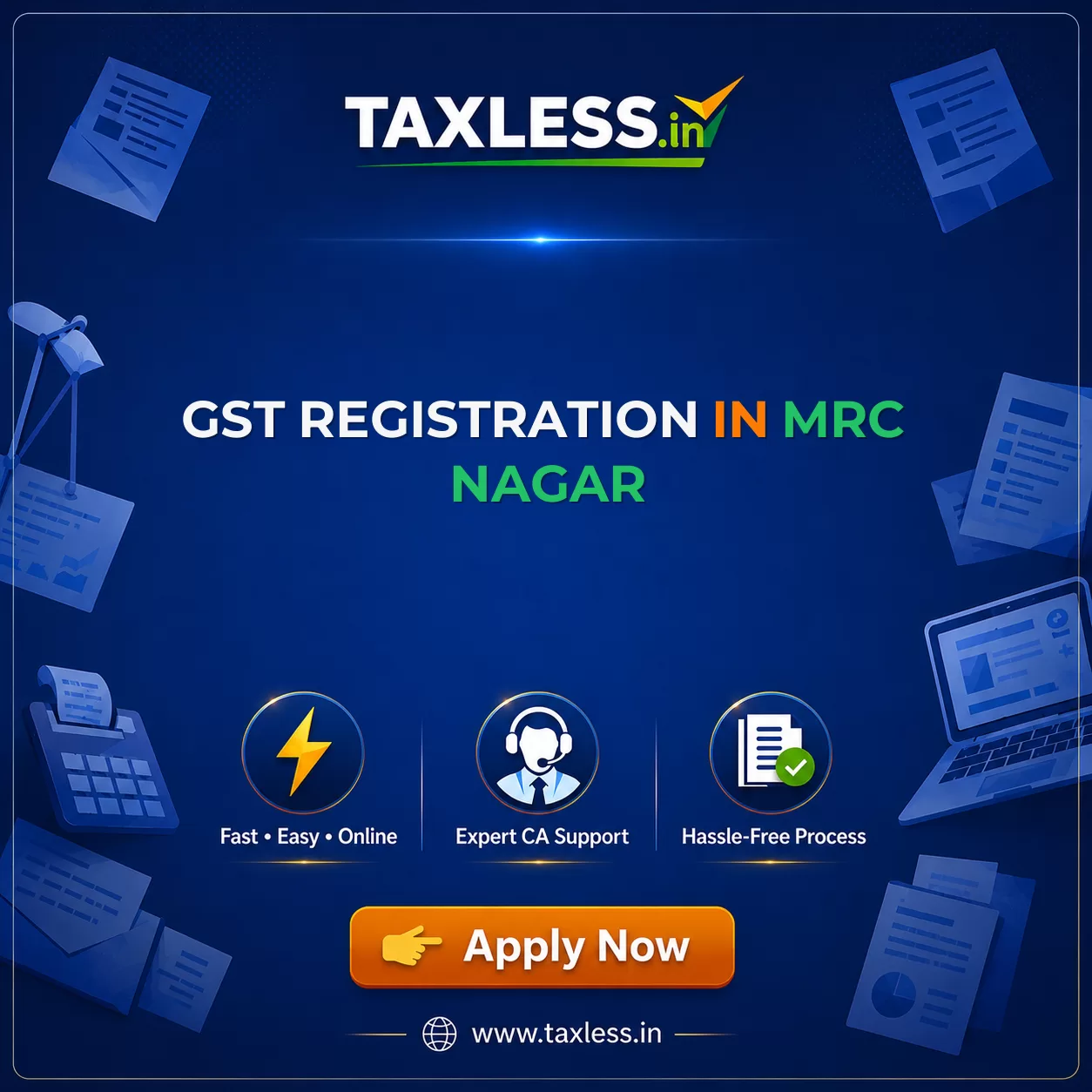 GST Registration in Mrc Nagar