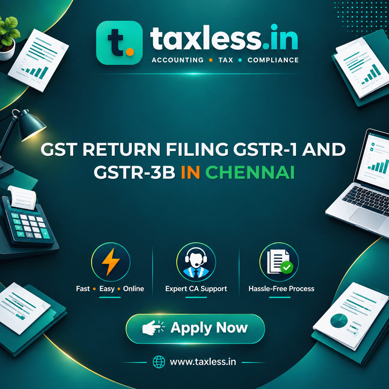 GST Return Filing GSTR-1 and GSTR-3B in Chennai