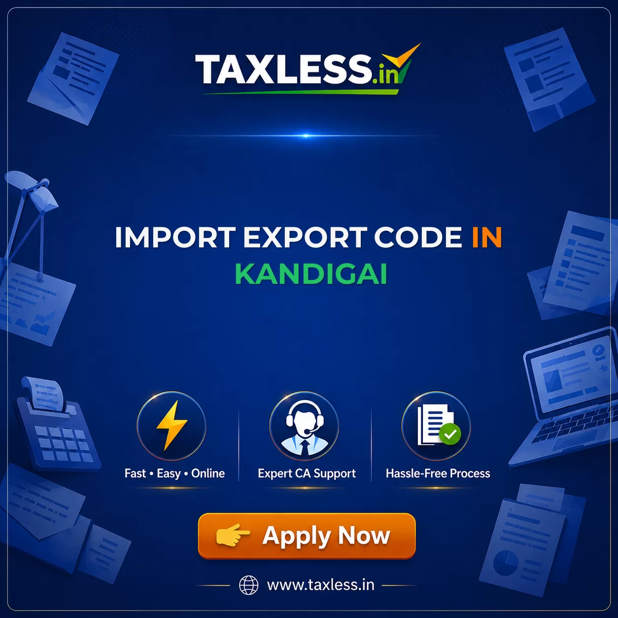 Import Export Code in Kandigai