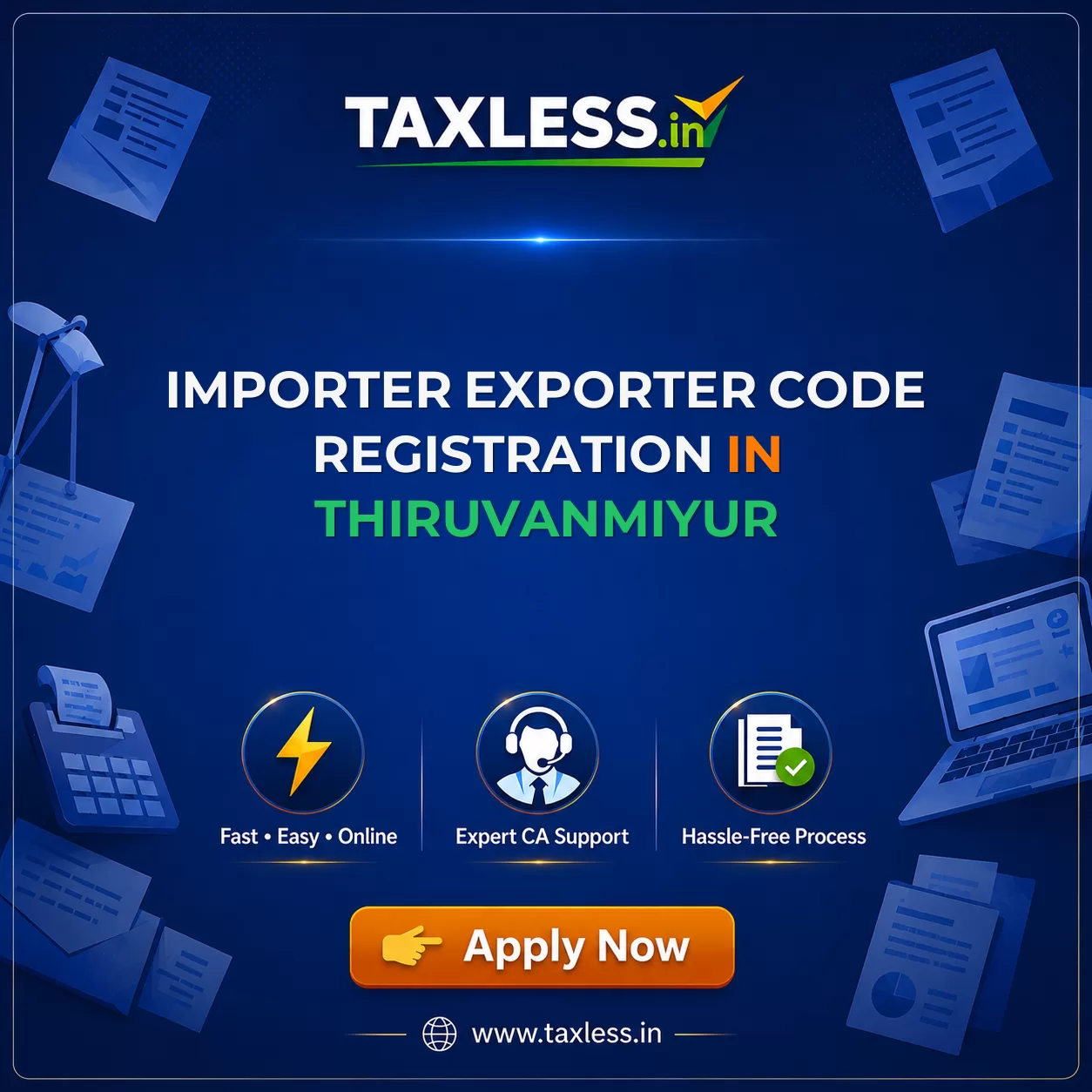 Importer Exporter Code Registration in Thiruvanmiyur