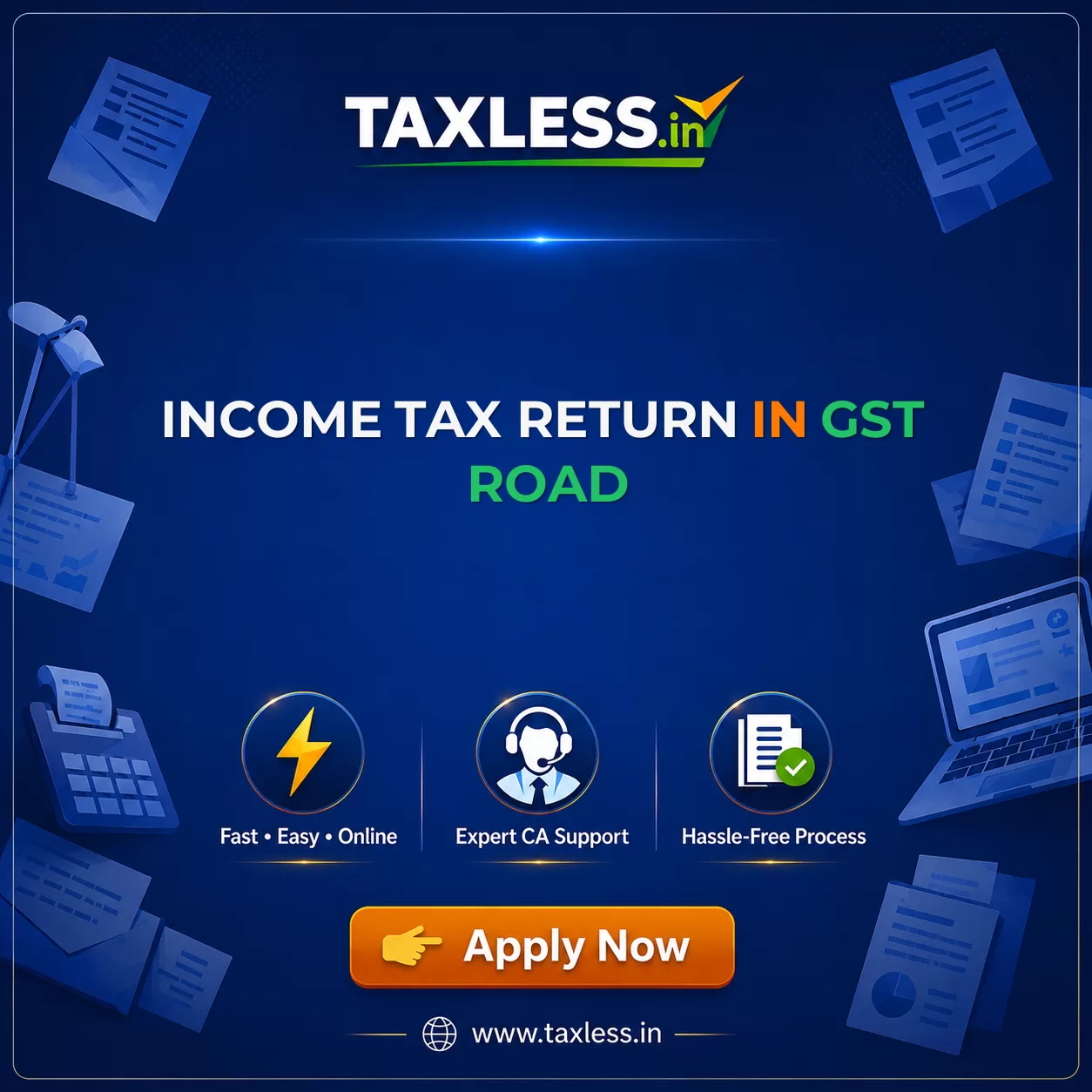 Income Tax Return in Gst Road