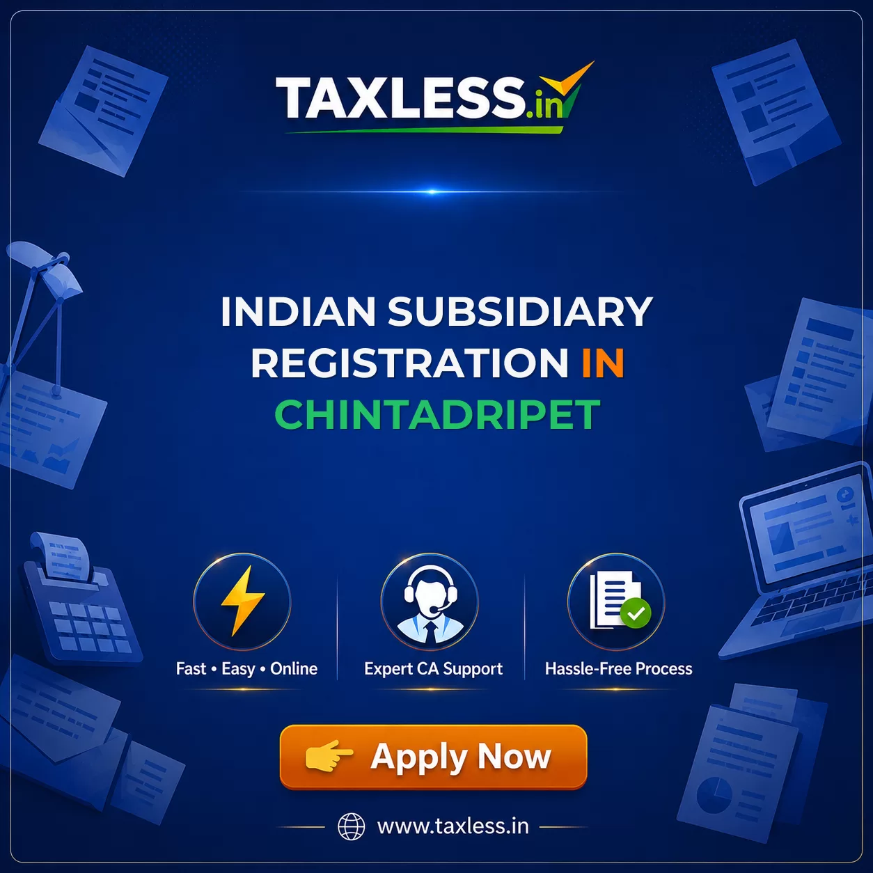 Indian Subsidiary Registration in Chintadripet