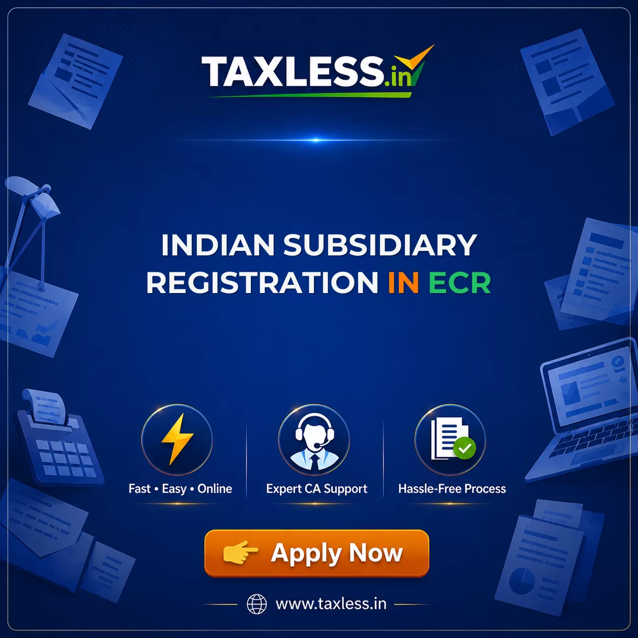 Indian Subsidiary Registration in Ecr