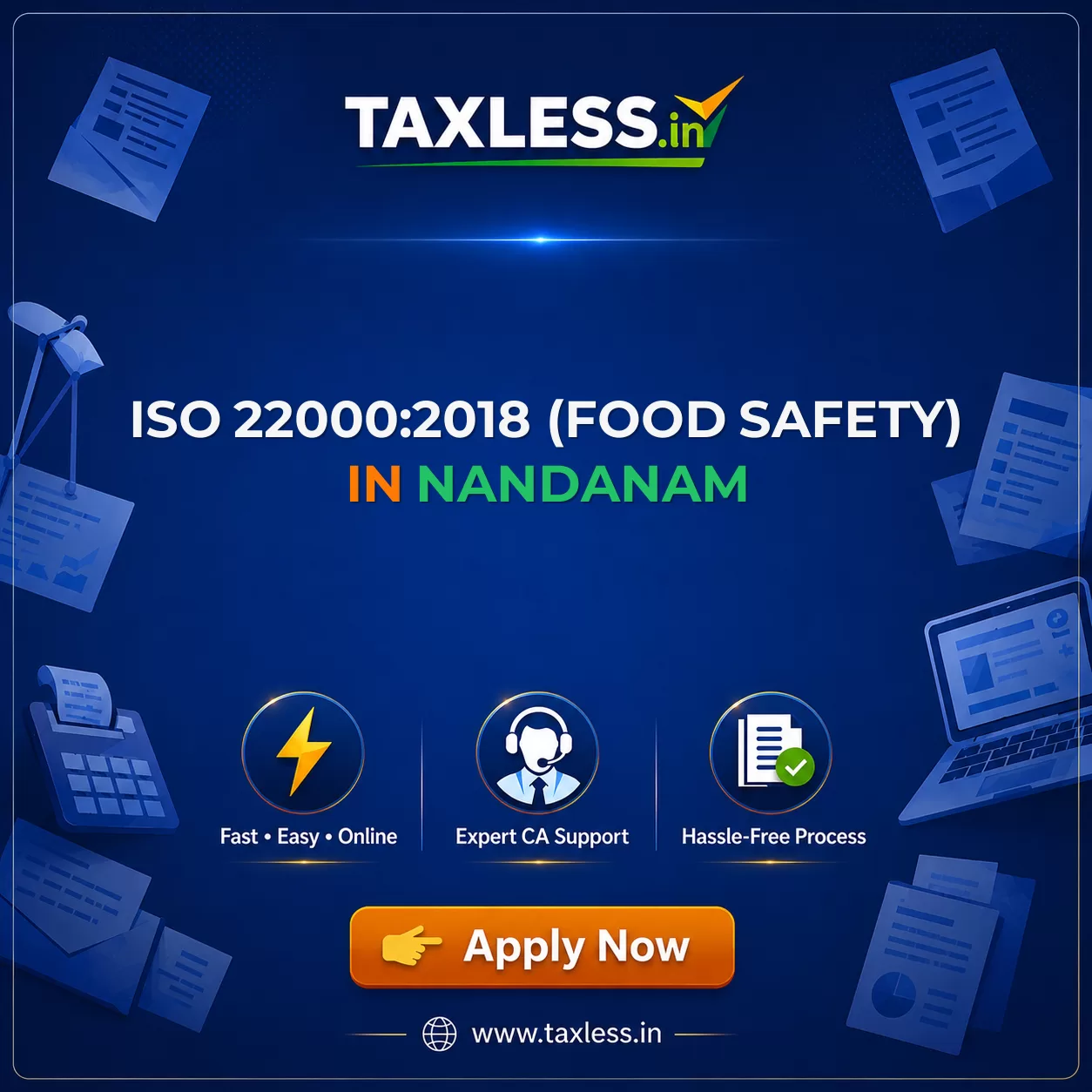 ISO 22000:2018 (Food Safety) in Nandanam