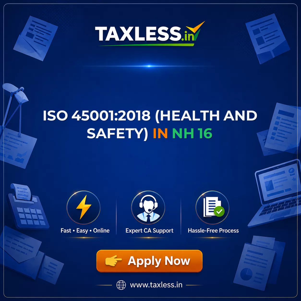 ISO 45001:2018 (Health And Safety) in Nh 16